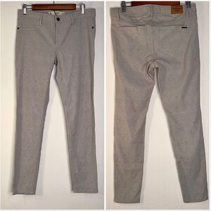 Abercrombie & Fitch Size 10 Sydney Light Gray Jacquard Texture Mid-Rise Jeggings